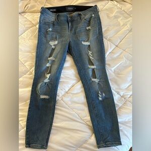 COPY - Torrid Bombshell Skinny Premium Stretch High-Rise Destructed Jean